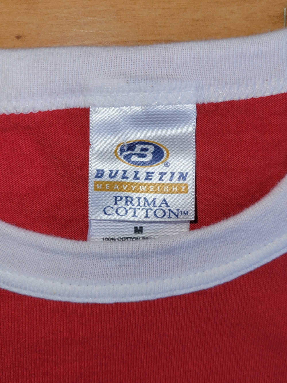 Vintage Montreal Canadiens NHL Habs Red and White Bulletin Ringer Tee, Medium - Picture 2 of 4